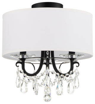 Othello 3 Light Matte Black Ceiling Mount