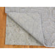 Gray Modern Design Silk With Textured Wool Hand Knotted Oriental Rug, 2'x2'10"