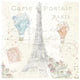 "Lighthearted in Paris V" Digital Paper Print by Katie Pertiet, 32"x32"