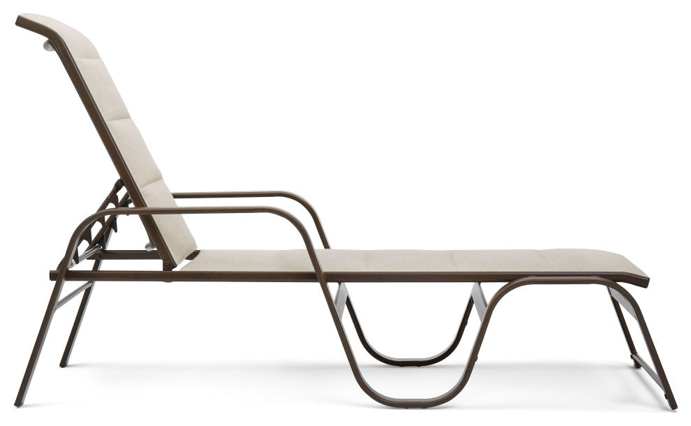 Key West Padded Sling Stacking Adjustable Chaise