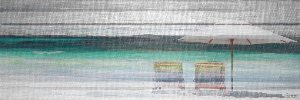 "By the Beach" Fine Art Canvas Print, 30"x10"