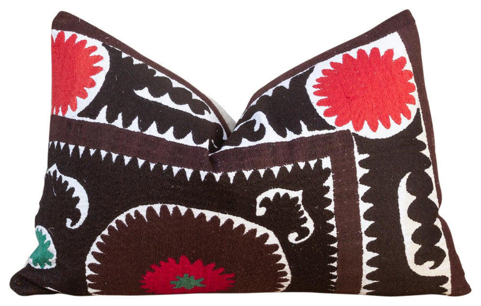 Nargiza Gul Suzani Lumbar Pillow