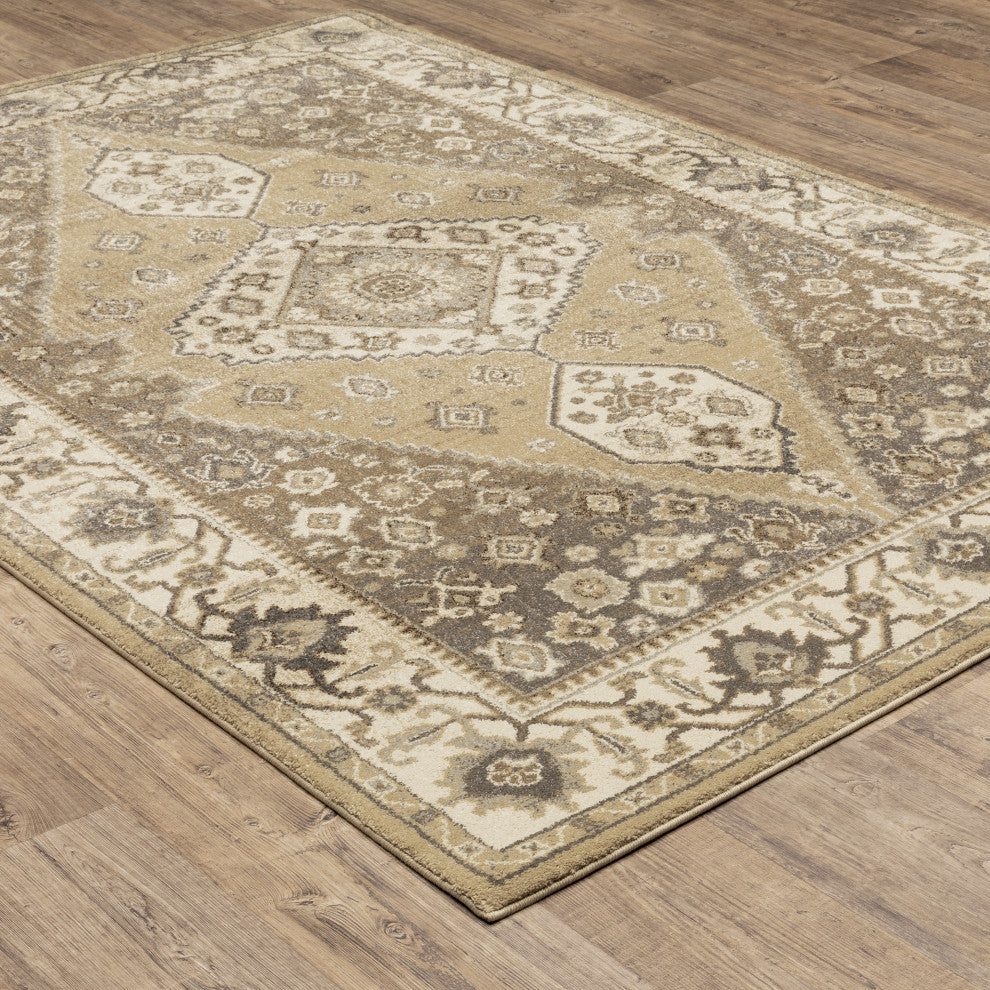 Oriental Weavers Florence Indoor Rug Beige/ Grey 5'3" X 7'6"