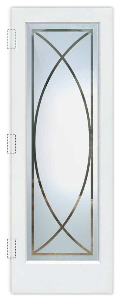 Interior Prehung Door or Interior Slab Door - Arcs - Primed - 28" x 96" -...