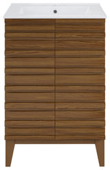Swiss Madison SM-BV470-3 Cascade 24" - Brown Oak / White