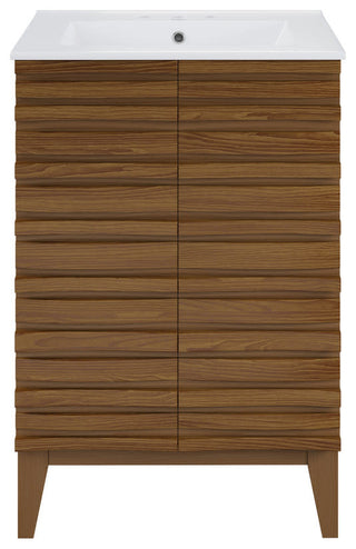 Swiss Madison SM-BV470-3 Cascade 24" - Brown Oak / White