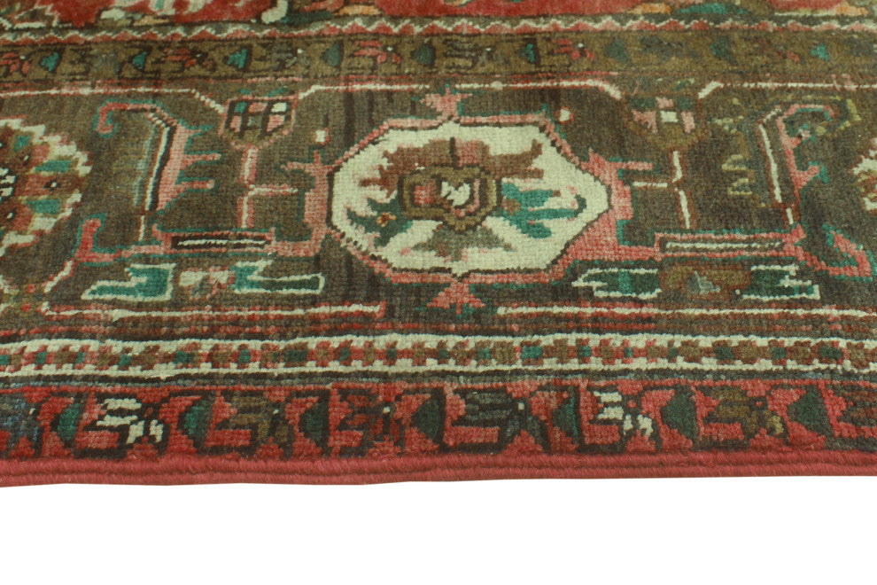 Fine Vintage Heriz Mawuli Rust/Ivory Rug, 7'9 x 10'11