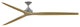 Fanimation Spitfire 96" Fan, Galvanized Motor, Natural Blades