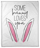 Some Bunny Loves You 50x60 Coral Fleece Blanket