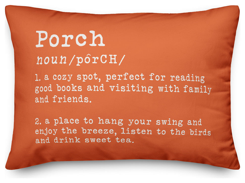 Porch Definition Outdoor Lumbar Pillow