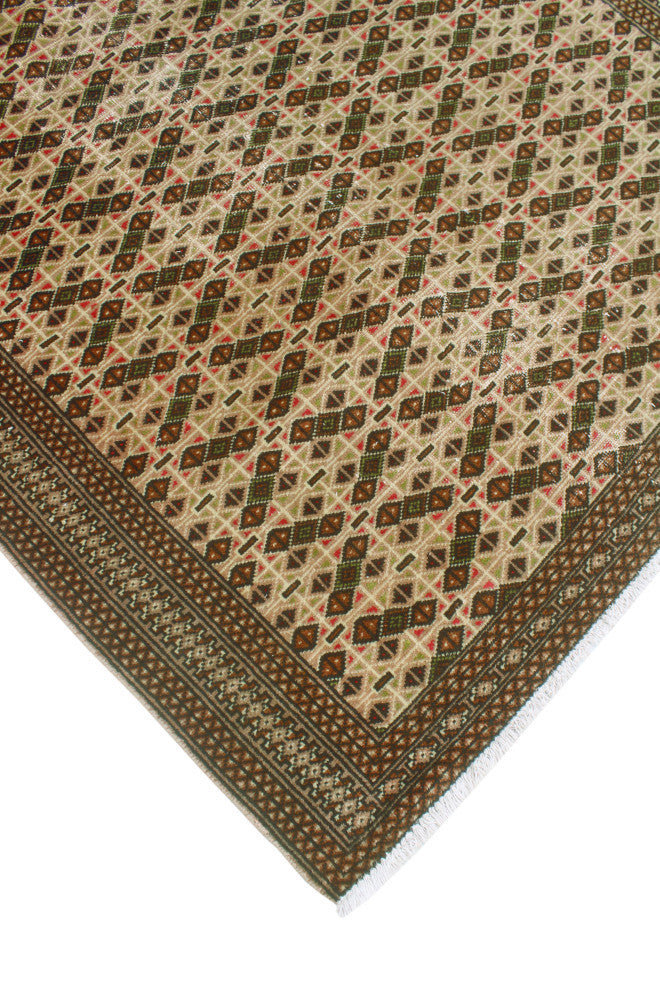 Fine Vintage Distressed Kendriek Beige/Charcoal Rug, 4'4x5'10
