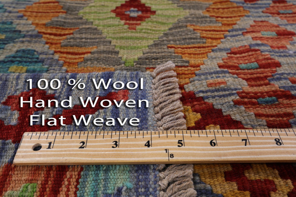 Flat Weave Kilim Reversible Rug 5' 10" X 7' 8" Q8299