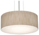 Anton 12'' Pendant, Satin Nickel, Jute Shade