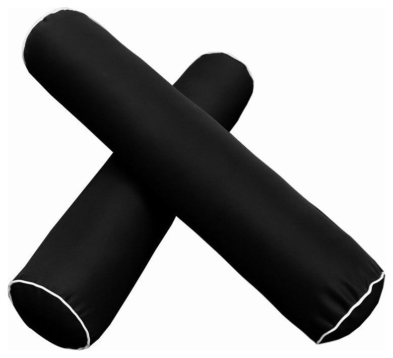 Style5 Twin Contrast Pipe Outdoor Mattress Bolster Slip Cover COMPLETE SET AD109