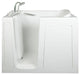 Low Threshold 4.33'x30" Walk-In Soaking Bathtub, White With Right Drain
