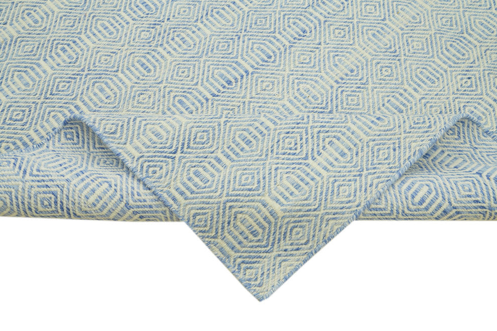 Rug N Carpet - Hand-knotted Modern Design 8' 0'' x 10' 0'' Wool Unique Kilim Rug