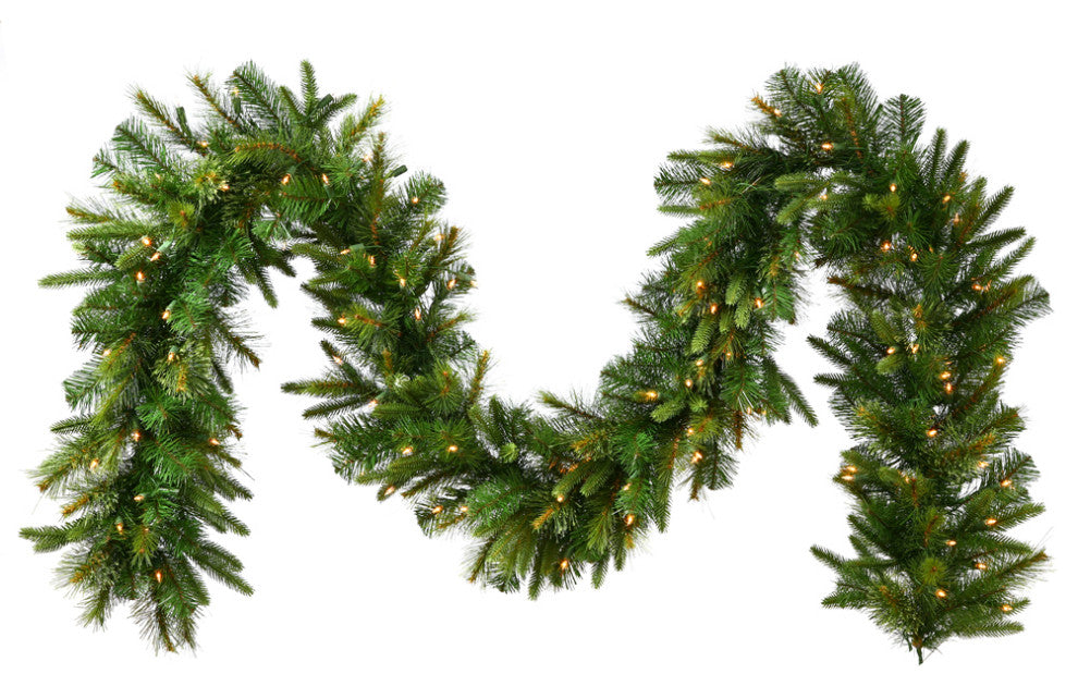 Vickerman A118323 25' Cashmere Artificial Christmas Garland, Clear Lights