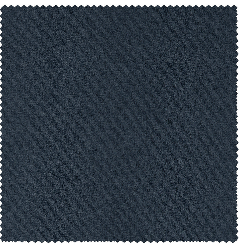 Signature Midnight Blue Grommet Blackout Velvet Curtain Single Panel, 50"x120"