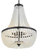 Crystorama 608-Mk Rylee 6 Light Matte Black Chan Delier