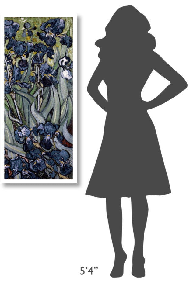 "Irises (right)" Digital Paper Print by Vincent van Gogh, 19"x42"