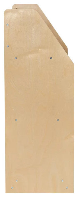 Traditional Bookcase, Hardwood Frame With Open Compartments, Natural