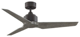 Fanimation TriAire Custom Ceiling Fan, Matte Greige/Weathered Wood, 48"