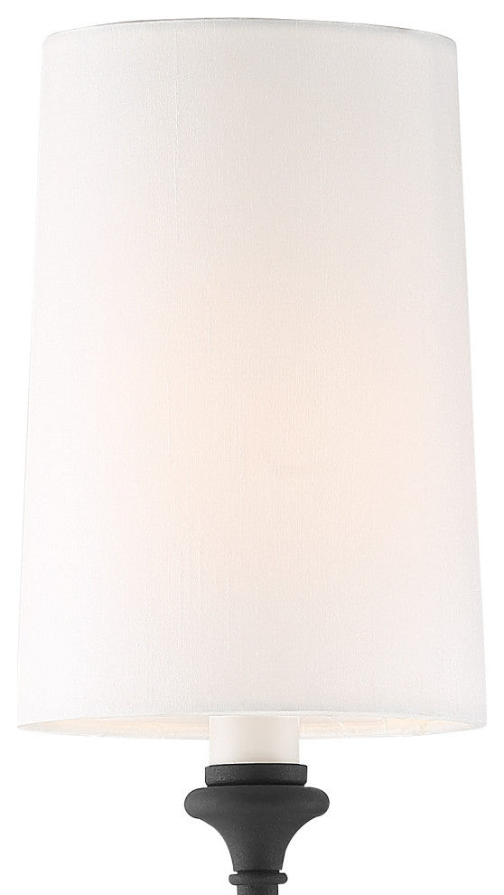 Libby Langdon For Crystorama Sylvan 2 Light Black Forged Sconce