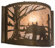 12 Wide Bear at Lake Wall Sconce