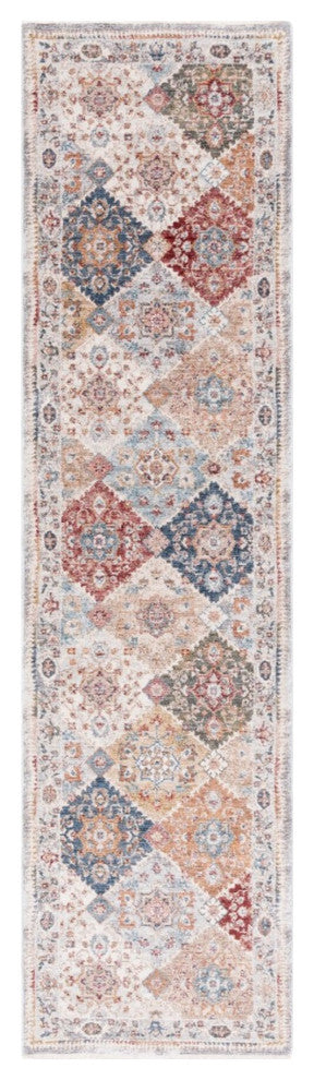Safavieh Lauren Ralph Lauren Collection LRL1401 Rug, Ivory/Blue/Rust, 2'x8'