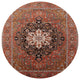 Ahgly Company Indoor Round Mid-Century Modern Area Rugs, 7' Round