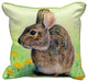 Betsy Drake Rabbit Extra Large 22 X 22 Indoor / Outdoor Pillow