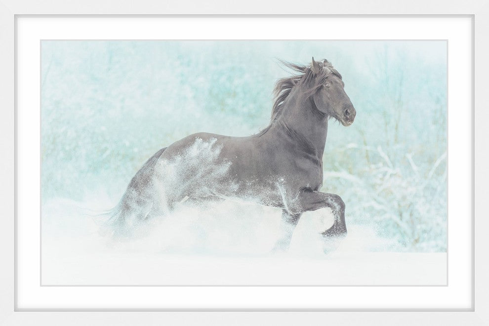 Marmont Hill, "Frolicking Equus" Framed Painting Print, 24x16