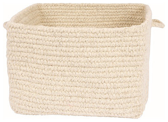 Colonial Mills Basket Chunky Natural Wool Square Basket Natural Square