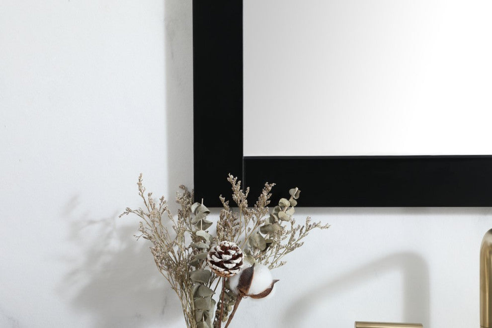 Alice Vanity Mirror, 27"x36", Black