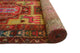Fine Vintage Distressed Nuvia Gold/Red Runner, 3'4x10'2