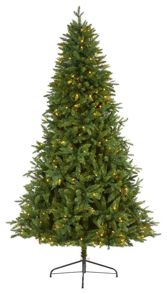 7'' New Hampshire Fir Artificial Christmas Tree With 450 Clear LED Lights