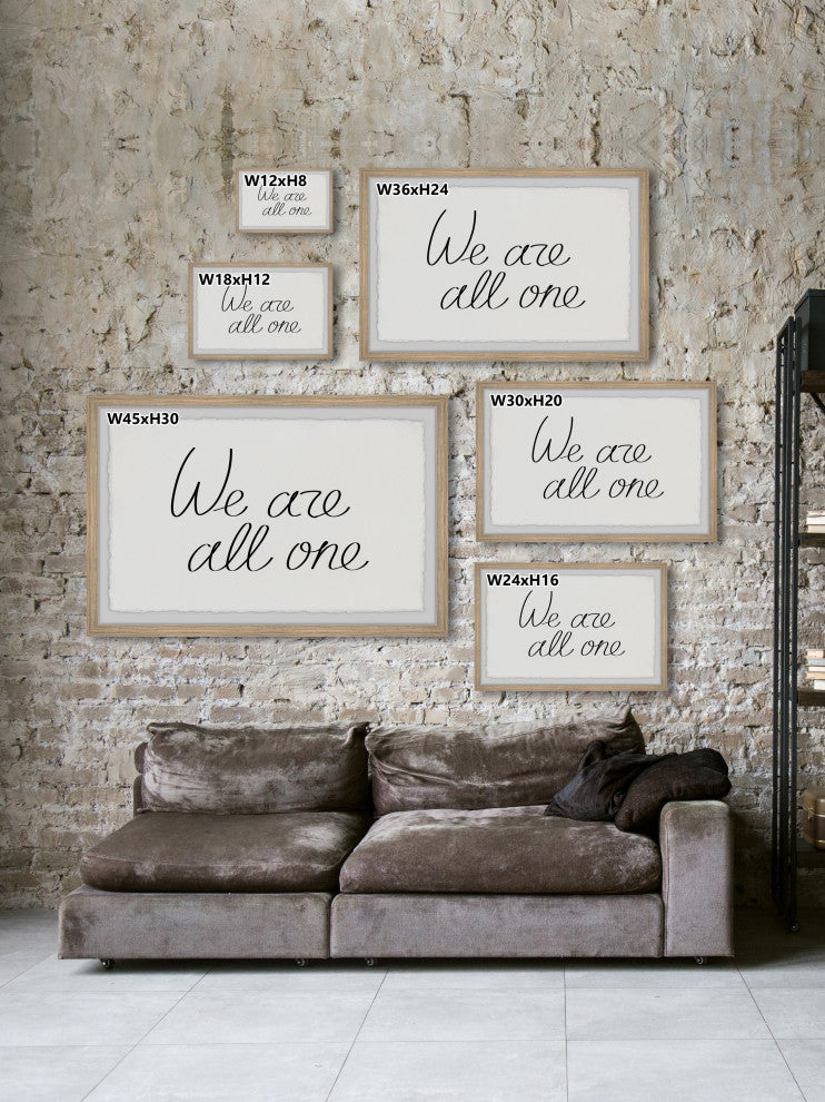 "We Are One" Framed Painting Print, 18x12