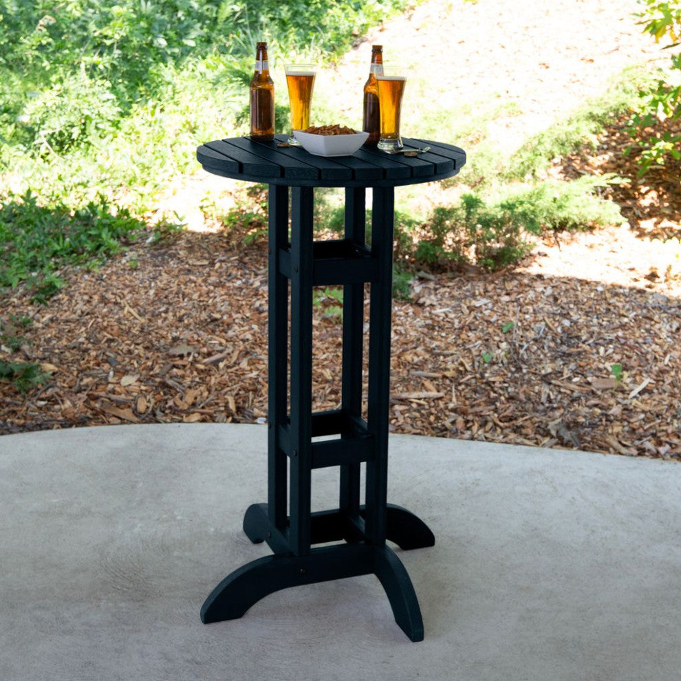24" Diameter Bar Dining Table, Federal Blue