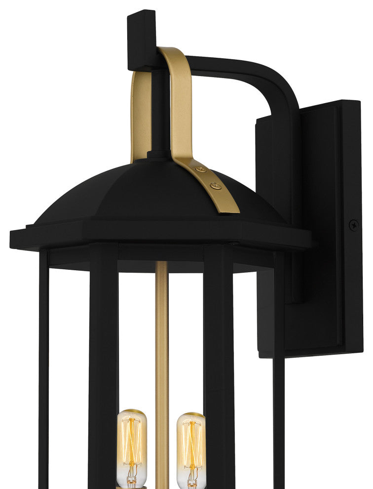 Quoizel CFD8408 Crestfield 2 Light 20" Tall Outdoor Wall Sconce - Matte Black