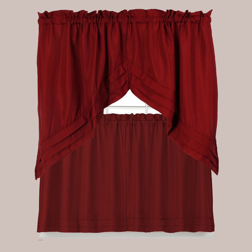 Saturday Knight Holden 30" Swag Pair, Garnet