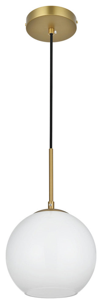 Elegant Lighting LD2207 Baxter 8"W Mini Pendant - Satin Gold