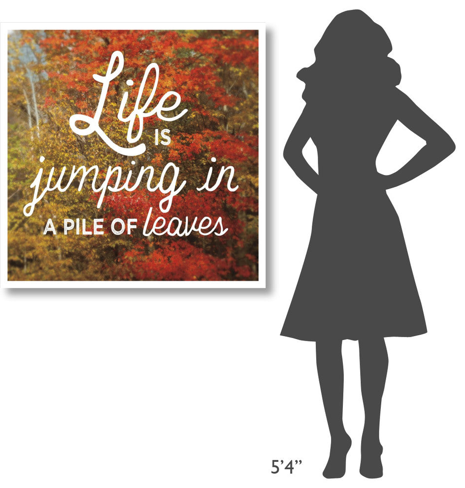 "Life is for Jumping" Digital Paper Print by Sue Schlabach, 38"x38"