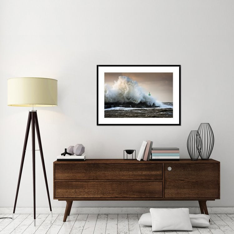 "The Wall" Framed Digital Print by Niels Christian Wulff, 44x32"