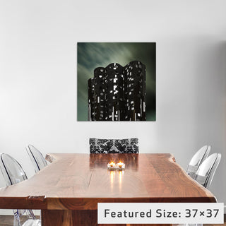 "Les Tours Nuages" by Gilbert Claes, 26x26x1.5