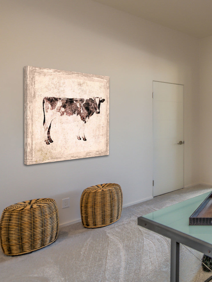 "Cow" Painting Print on Canvas by Irena Orlov