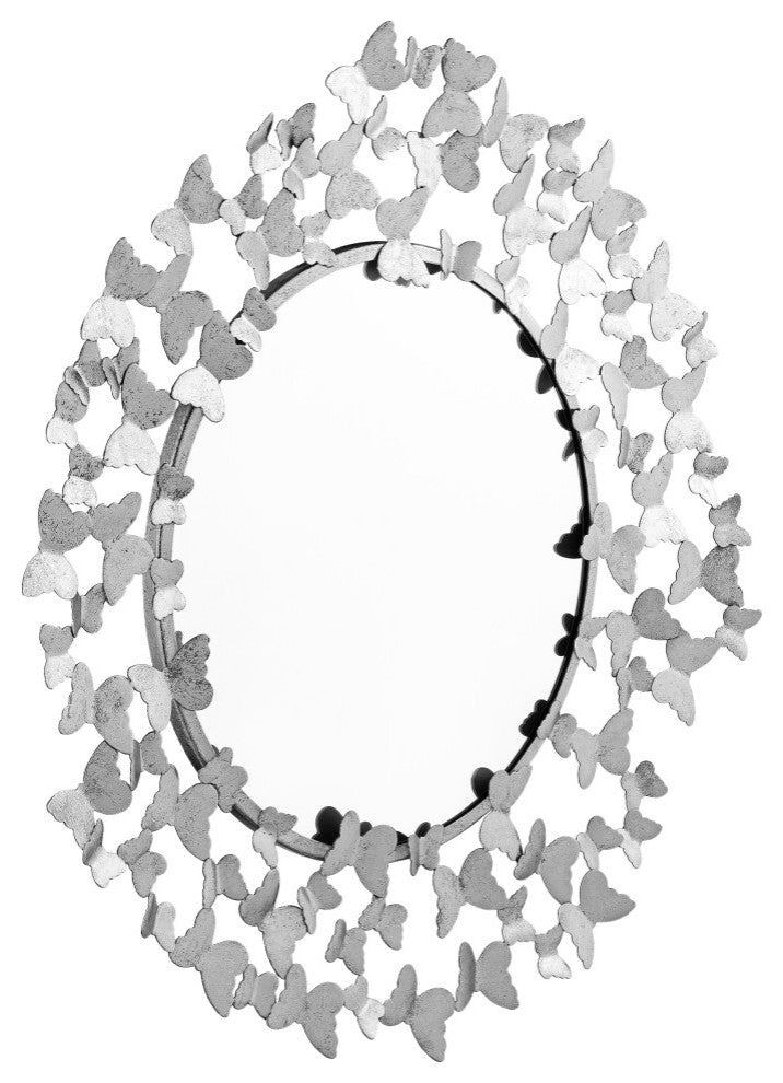 Butterfly Mirror, Silver