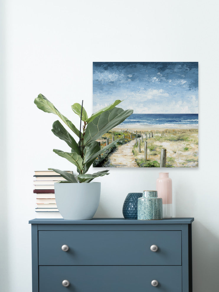 "Beautiful Path" Painting Print on Wrapped Canvas, 40x40