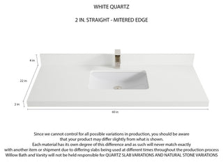 Cambridge 60 Single Bathroom Vanity in Pewter Green 2" White Quartz