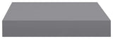 vidaXL Wall Shelf Floating Shelf Display Shelf for Book Wall Mounted Gray