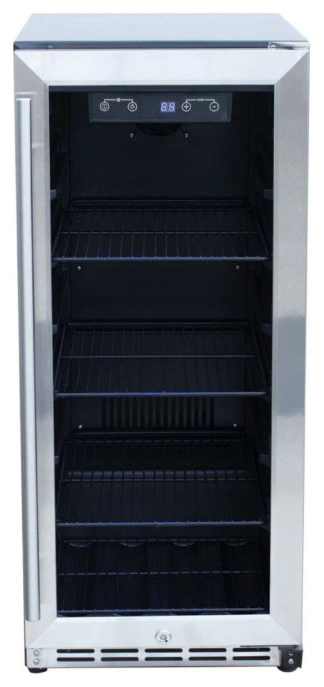 RCS 15" Stainless Refrigerator With Glass Window